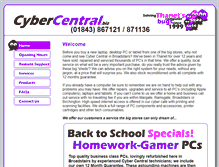 Tablet Screenshot of cybercentral.biz